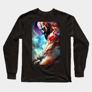 GOW KRATOS GRAFFITI STYLE Long Sleeve T-Shirt